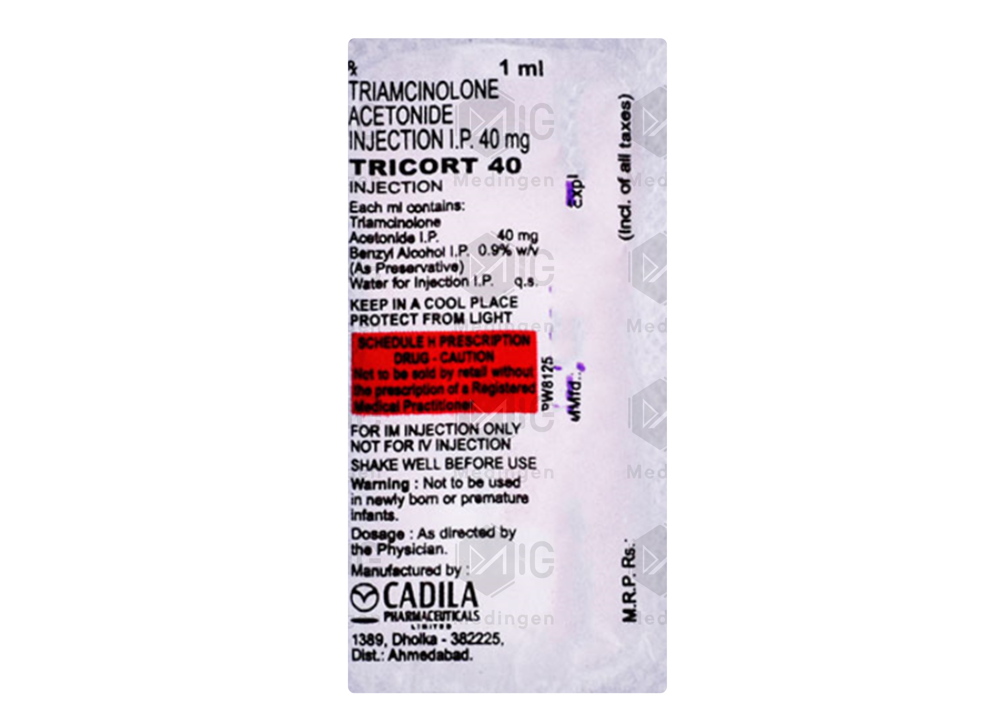 TRICORT 40MG